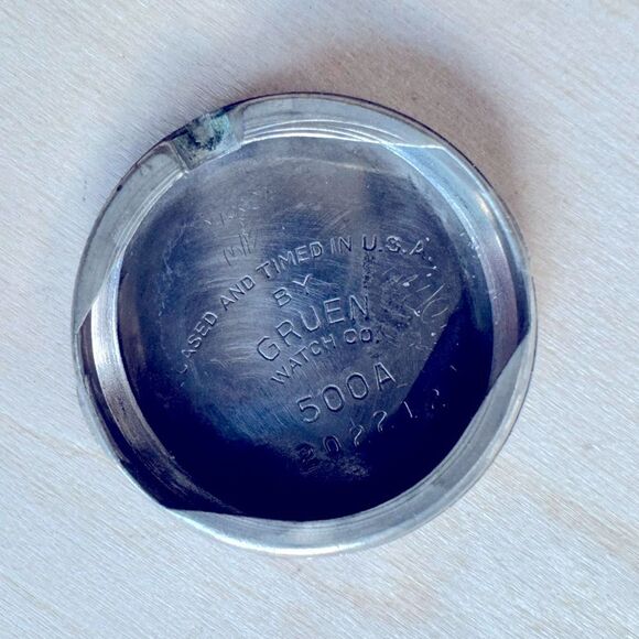 VINTAGE Working GRUEN CURVEX WATCH mechanical 10kgf case - Picture 3 of 10